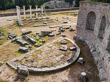 Ruins of ancient Asclepieion, Kos Island, Dodecanese, Greek Islands, Greece, Europe