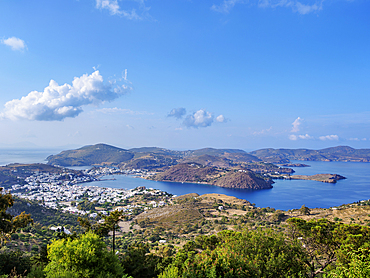 Landscape of Patmos Island, Dodecanese, Greek Islands, Greece, Europe