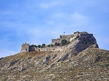 Medieval Castle of Pandeli, Leros Island, Dodecanese, Greek Islands, Greece, Europe