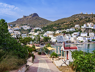 Pandeli Waterfront, Agia Marina, Leros Island, Dodecanese, Greek Islands, Greece, Europe