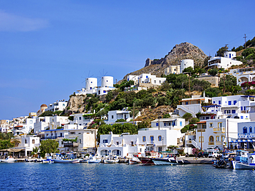 Pandeli Waterfront, Leros Island, Dodecanese, Greek Islands, Greece, Europe