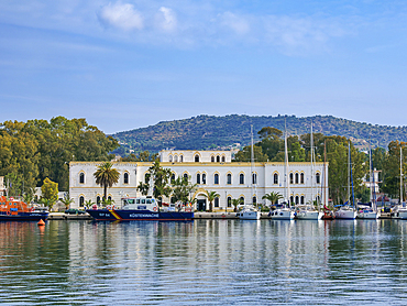 Waterfront of Lakki Town, Leros Island, Dodecanese, Greek Islands, Greece, Europe