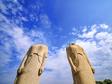 Sculptures of The Geneleos Group, Sacred Way, Heraion of Samos, UNESCO World Heritage Site,Ireo, Samos Island, North Aegean, Greek Islands, Greece, Europe