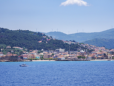 View towards Karlovasi, Samos Island, North Aegean, Greek Islands, Greece, Europe