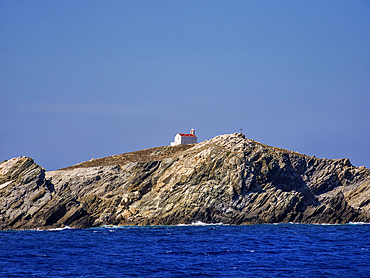 Church of St. George at Mpaos Islet near Mykonos Island, Cyclades, Greek Islands, Greece, Europe