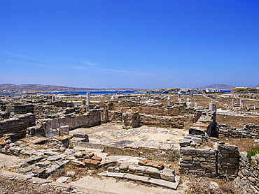 Delos Archaeological Site, UNESCO World Heritage Site, Delos Island, Cyclades, Greek Islands, Greece, Europe