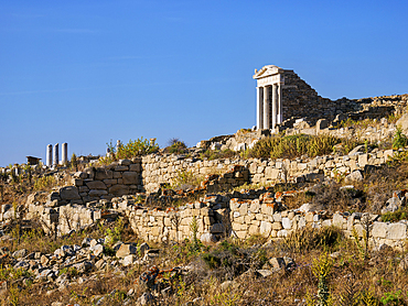 Temple of Isis, Delos Archaeological Site, UNESCO World Heritage Site, Delos Island, Cyclades, Greek Islands, Greece, Europe