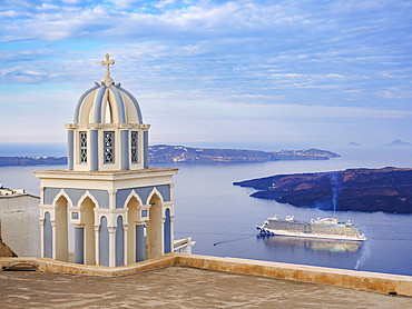 Catholic Church of Saint Mark the Evangelist, Fira, Santorini (Thira) Island, Cyclades, Greek Islands, Greece, Europe