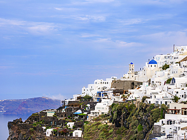 View towards Imerovigli, Santorini (Thira) Island, Cyclades, Greek Islands, Greece, Europe