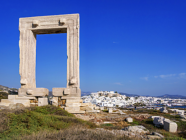 Temple of Apollo, Chora, Naxos City, Naxos Island, Cyclades, Greek Islands, Greece, Europe