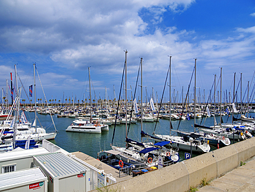 Port Olimpic Marina, Barcelona, Catalonia, Spain, Europe