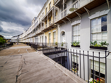 Architecture of Royal York Crescent, Bristol, England, United Kingdom, Europe