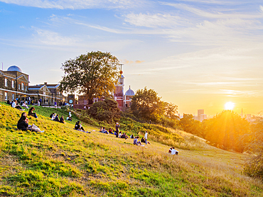 Royal Observatory at sunset, UNESCO World Heritage Site, Greenwich, London, England, United Kingdom, Europe