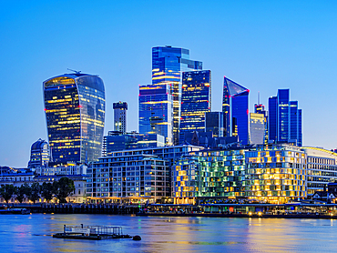 The City at dawn, City of London, London, England, United Kingdom, Europe