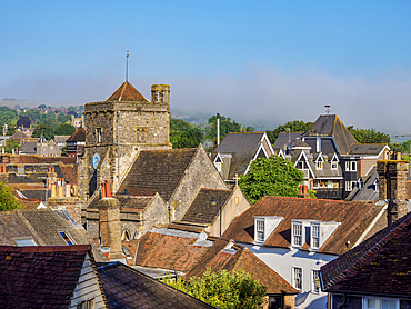 View towards St Thomas �ecket Church, Lewes, East Sussex, England, United Kingdom