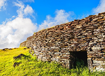 Orongo Village, Rapa Nui National Park, UNESCO World Heritage Site, Easter Island, Chile, South America