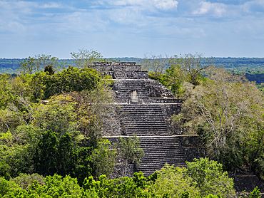 Structure I, Calakmul Archaeological Site, Campeche State, Mexico