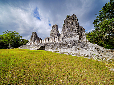Structure I, Xpuhil Archaeological Site, Xpujil, Campeche State, Mexico