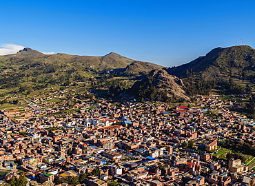 Copacabana, elevated view, La Paz Department, Bolivia, South America