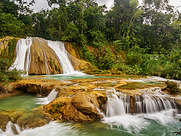 Agua Azul Waterfalls, Arroyo Agua Azul, Chiapas State, Mexico