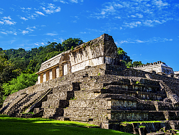 The Palace, Palenque Archaeological Site, Palenque, Chiapas State, Mexico