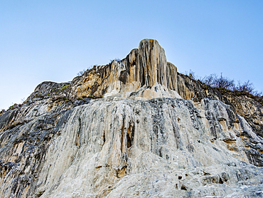 Petrified Waterfall at dusk, Hierve el Agua, San Lorenzo Albarradas, Oaxaca State, Mexico
