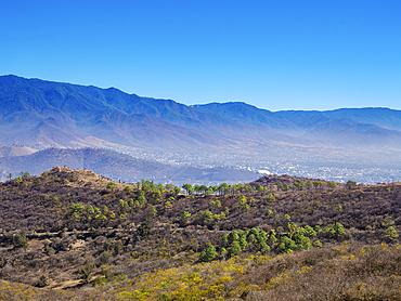 Landscape of Monte Alban, Oaxaca State, Mexico