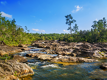 Natural swimming pools at Rio On Pools, Mountain Pine Ridge Forest Reserve, Cayo District, Belize