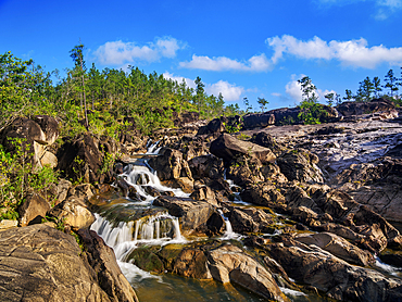 Waterfall at Rio On Pools, Mountain Pine Ridge Forest Reserve, Cayo District, Belize