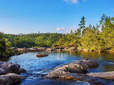 Natural swimming pools at Rio On Pools, Mountain Pine Ridge Forest Reserve, Cayo District, Belize