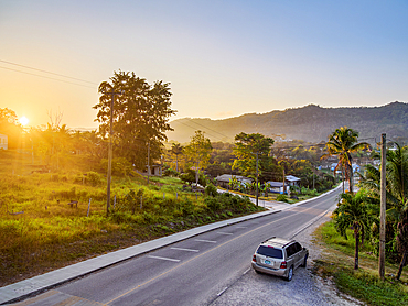 San Antonio Village at sunrise, Cayo District, Belize