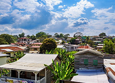 Townscape elevated view, San Ignacio, Cayo District, Belize