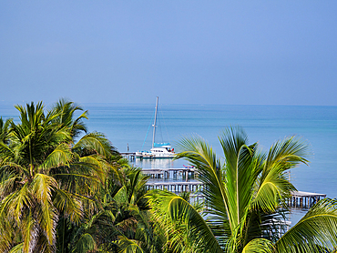 Waterfront of Caye Caulker, Belize District, Belize