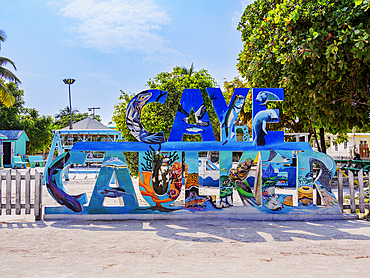 Caye Caulker Letters, Caye Caulker, Belize District, Belize
