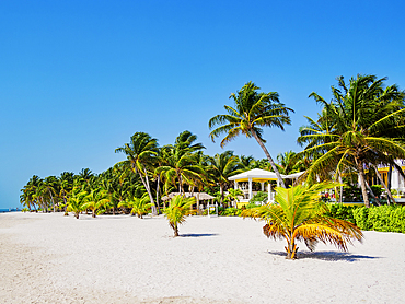 Lighthouse Beach Villas at the waterfront of San Pedro Town, Ambergris Caye, Belize District, Belize