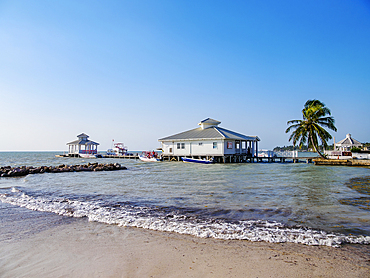 Waterfront of San Pedro Town, Ambergris Caye, Belize District, Belize