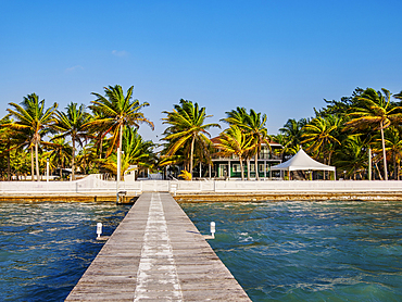Waterfront of San Pedro Town, Ambergris Caye, Belize District, Belize