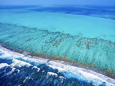 Lighthouse Reef, aerial view, Belize District, Belize