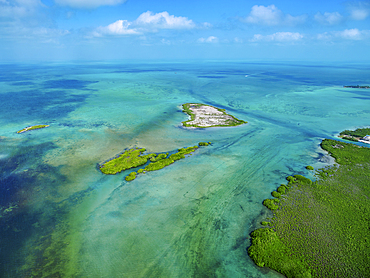 Ambergris Caye, aerial view, Belize District, Belize