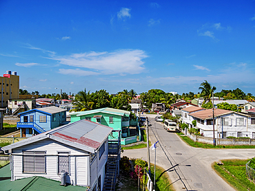 Belize City, elevated viw, Belize District, Belize