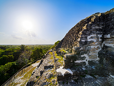 View from the High Temple, Lamanai Archaeological Reserve, Orange Walk District, Belize