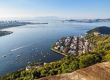 Urca Neighbourhood, elevated view, Rio de Janeiro, Brazil, South America