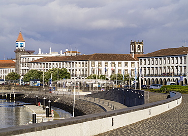 Port in Ponta Delgada, Sao Miguel Island, Azores, Portugal, Atlantic, Europe