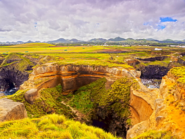 Crater in Ponta das Calhetas, Sao Miguel Island, Azores, Portugal, Atlantic, Europe