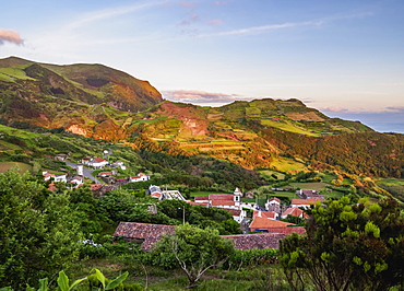 Lajedo, elevated view, Flores Island, Azores, Portugal, Atlantic, Europe