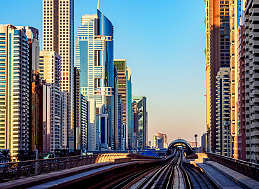 Dubai Metro, Dubai, United Arab Emirates, Middle East