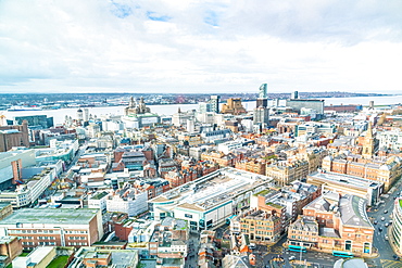 Cityscape of Liverpool, England, Europe