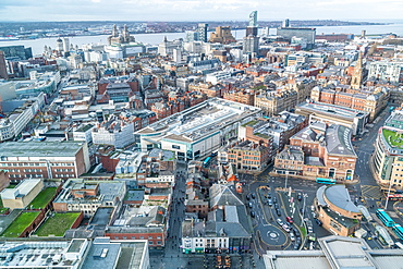 Cityscape of Liverpool, England, Europe