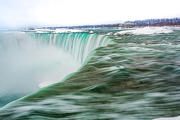 Frozen Niagara Falls in March, Ontario, Canada, North America