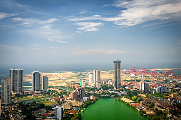 January 2025, Colombo, Sri Lanka. Views over Colombo from the Lotus Tower